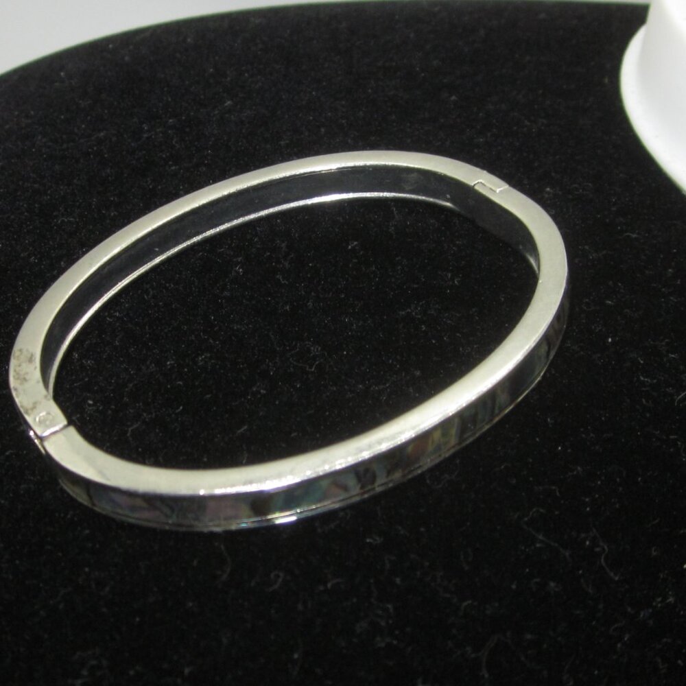 Abalone Hinged Bracelet Narrow - Picture 3 of 4
